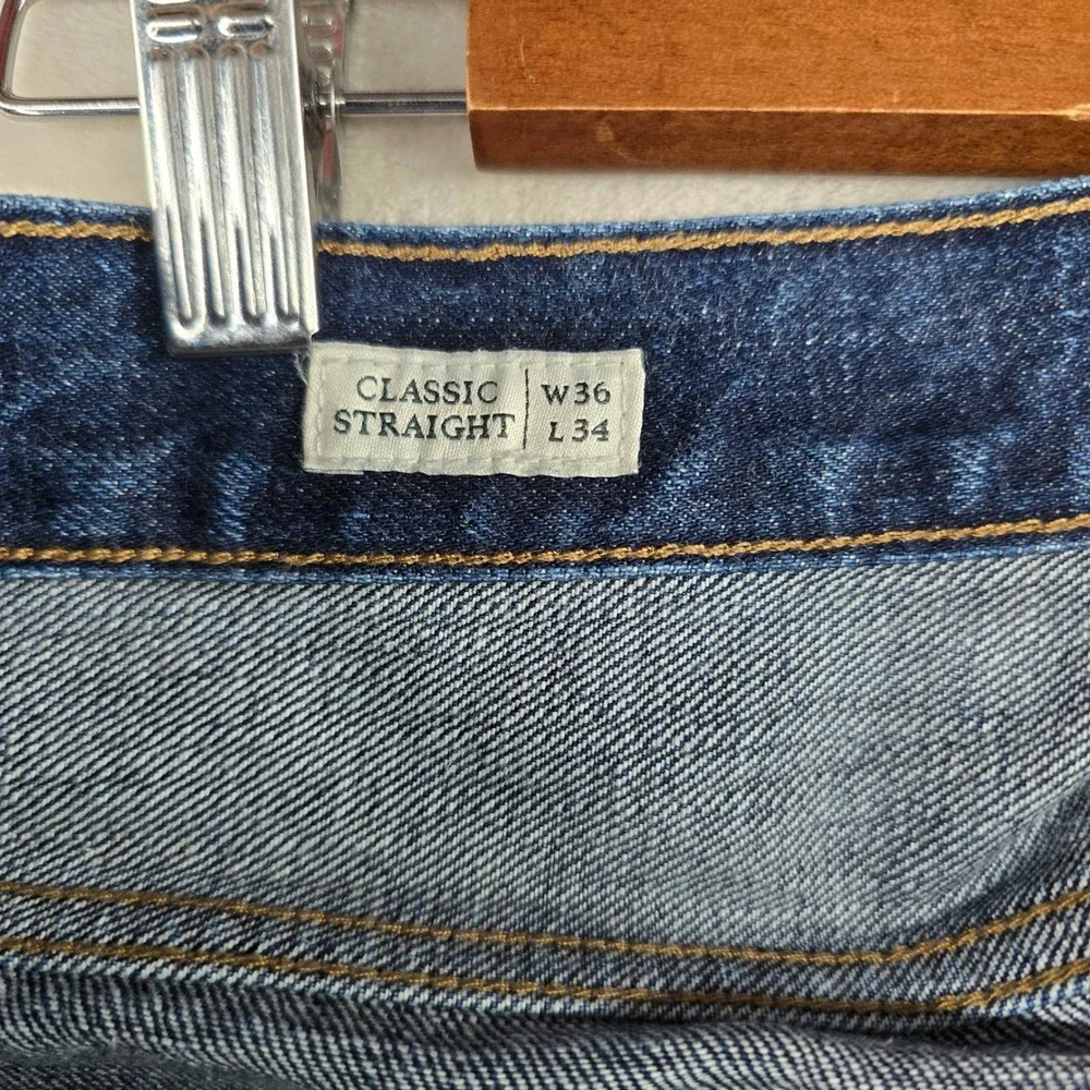 J.Crew Nihon Menpu Jeans Mens 36x34 Dark Wash Selvedge Japanese Denim